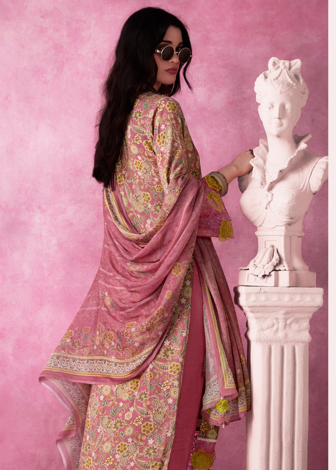 Pink Pure Muslin Salwar Suit