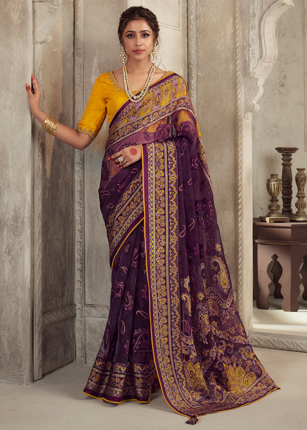 Women Designer Floral Printed Saree – mahezon