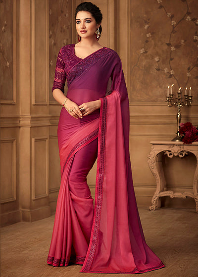 Sari fabric – PINK