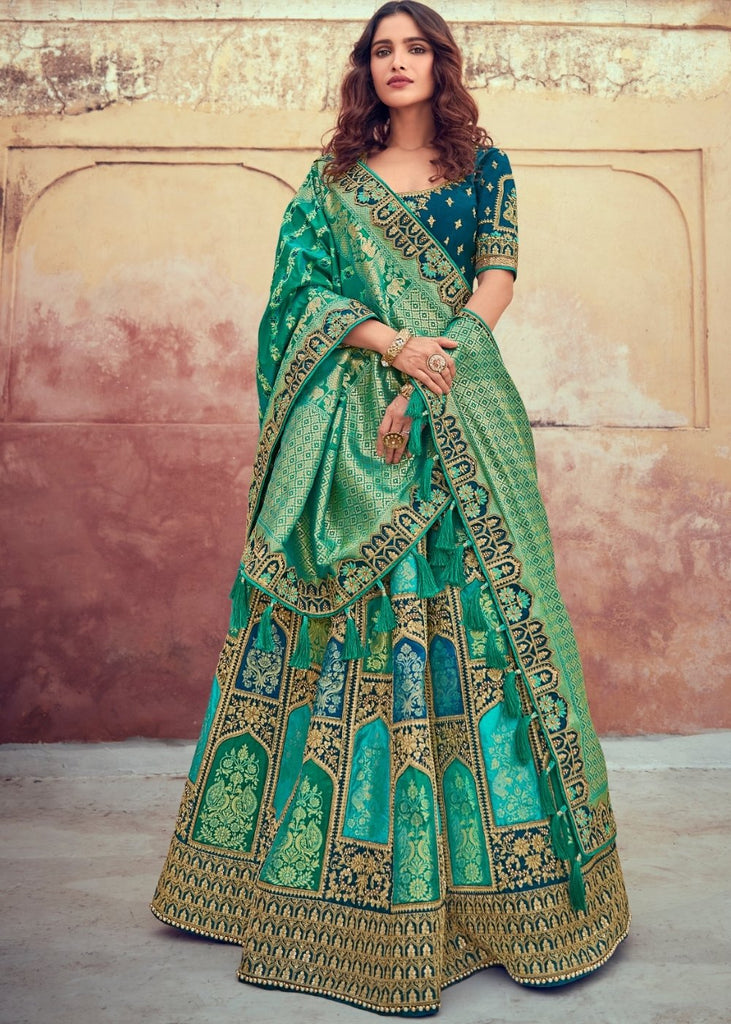 Premium Designer Digital Printed with Khatli Work Traditional Lehenga